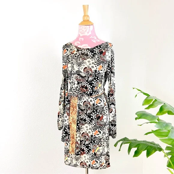 Missoni | Dresses | Vintage Y2k Missoni Silk Long Sleeve Floral Draped Low  Backless Mini Dress | Poshmark